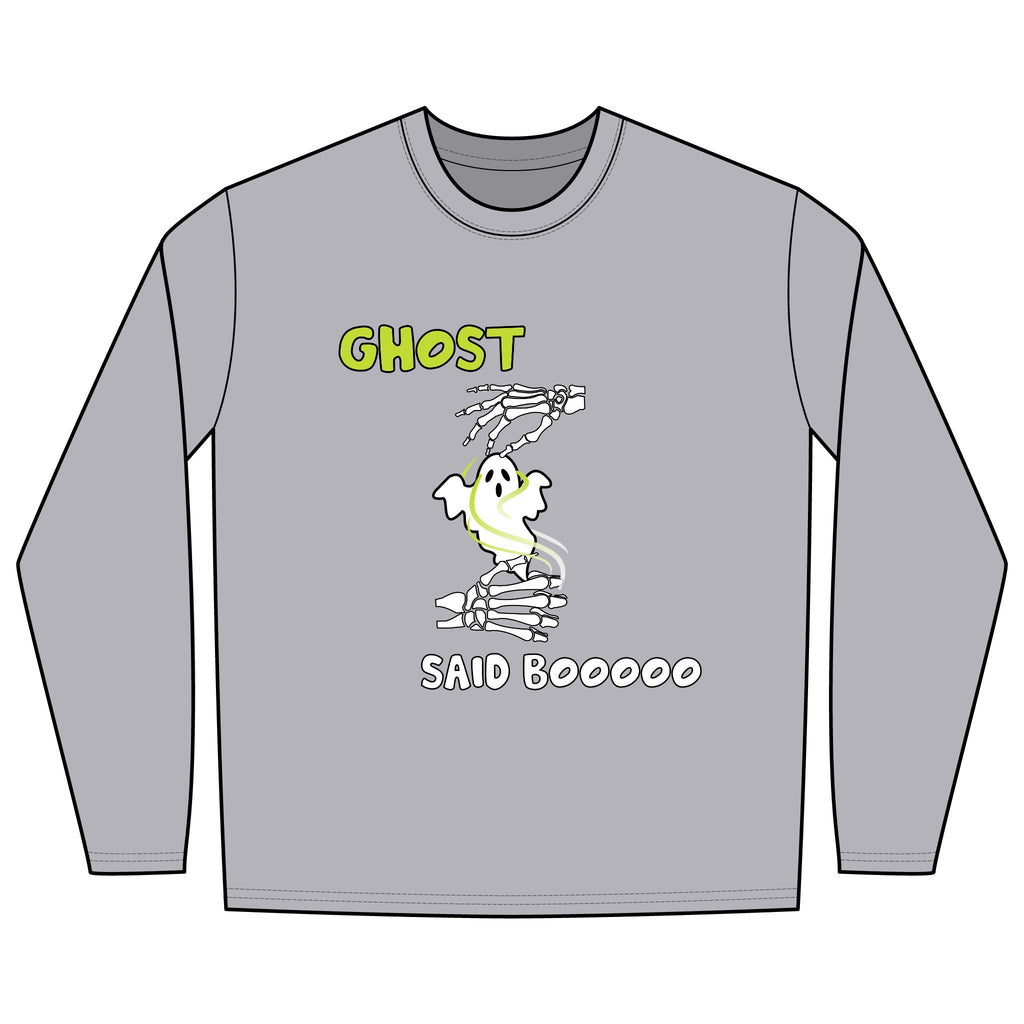 Ghost Said Booooo in ASL -  Long Sleeve Shirt