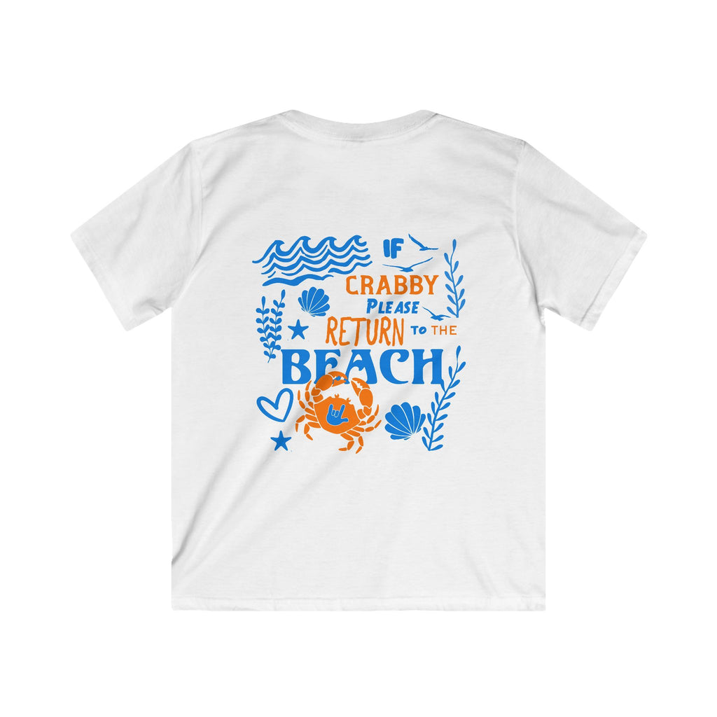 Kid T‑Shirt — "If Crabby Please Return to the Beach" - Kid T-Shirt