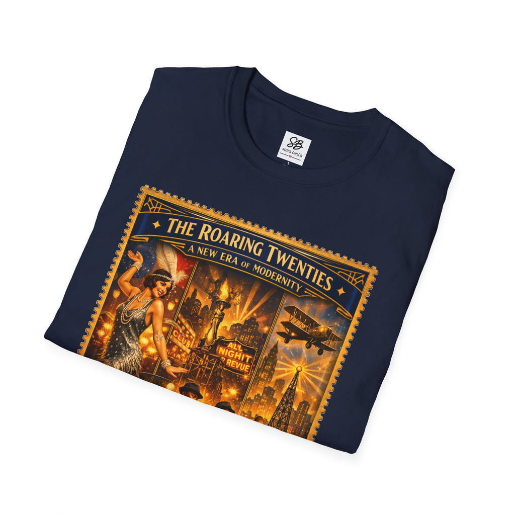 Roaring Twenties Vintage Stamp T-Shirt