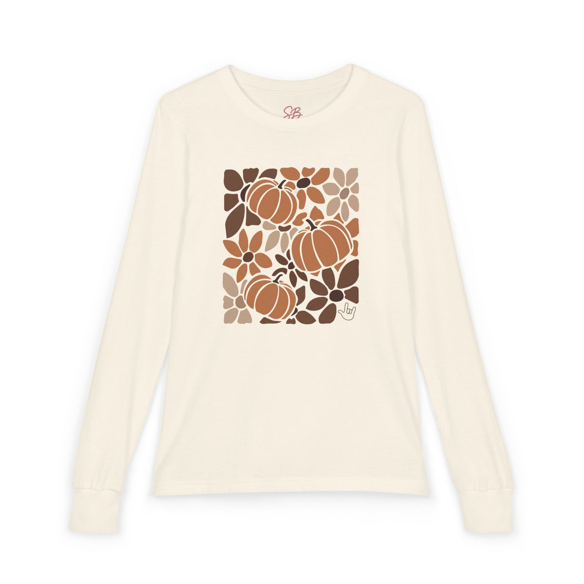Leaves and Pumpkins Hobo - Kid Long Sleeve Shirt