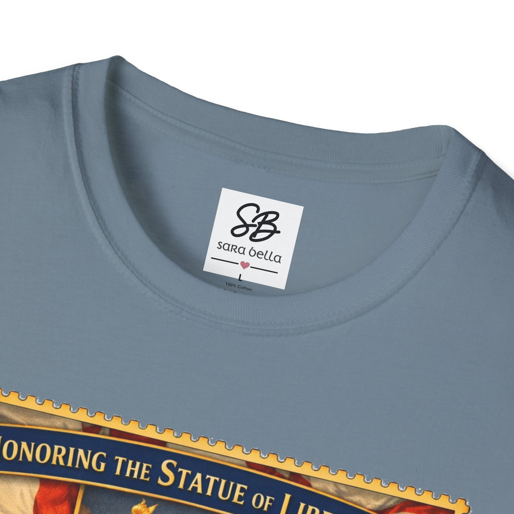 Statue of Liberty Tribute Vintage Stamp T-Shirt