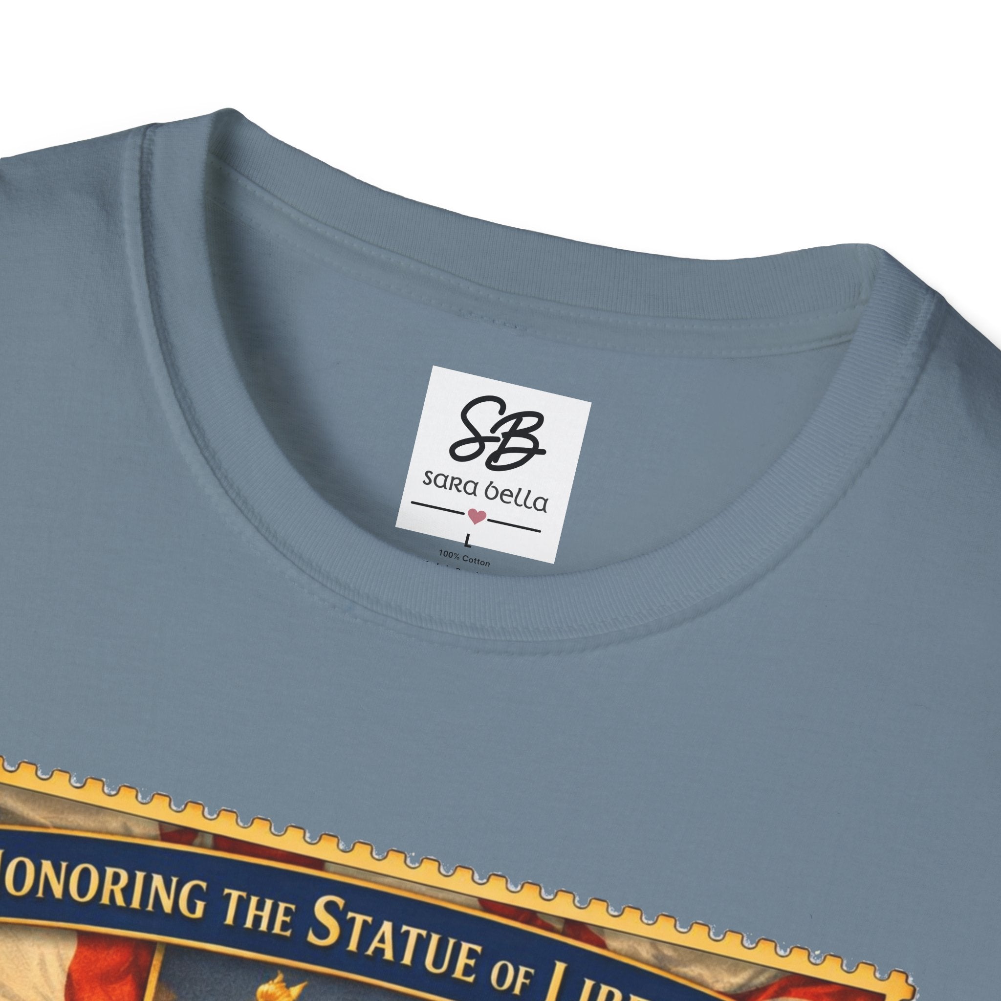 Statue of Liberty Tribute Vintage Stamp T-Shirt