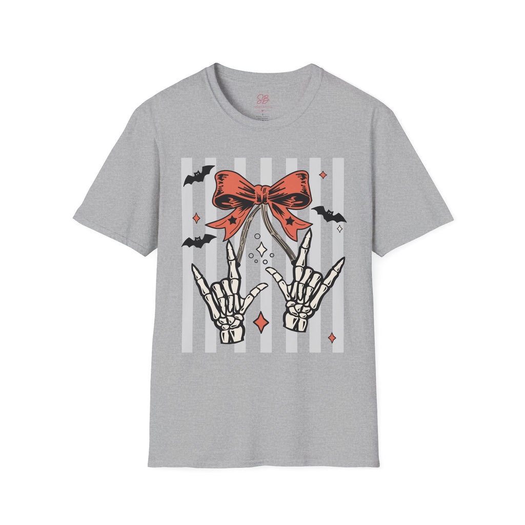 Spooky Skeleton "I Love you" ASL T-Shirt