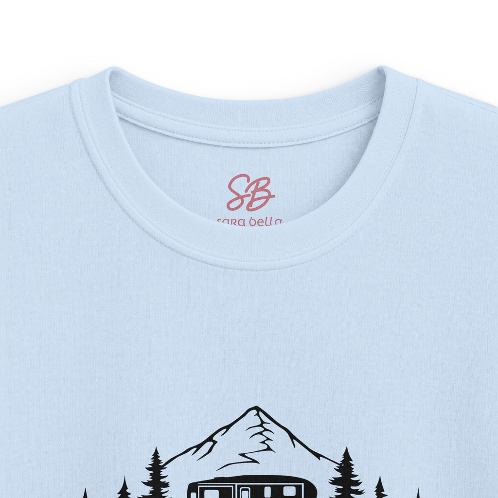 Live Love Camping in ASL (black ink) - Kid Shirt