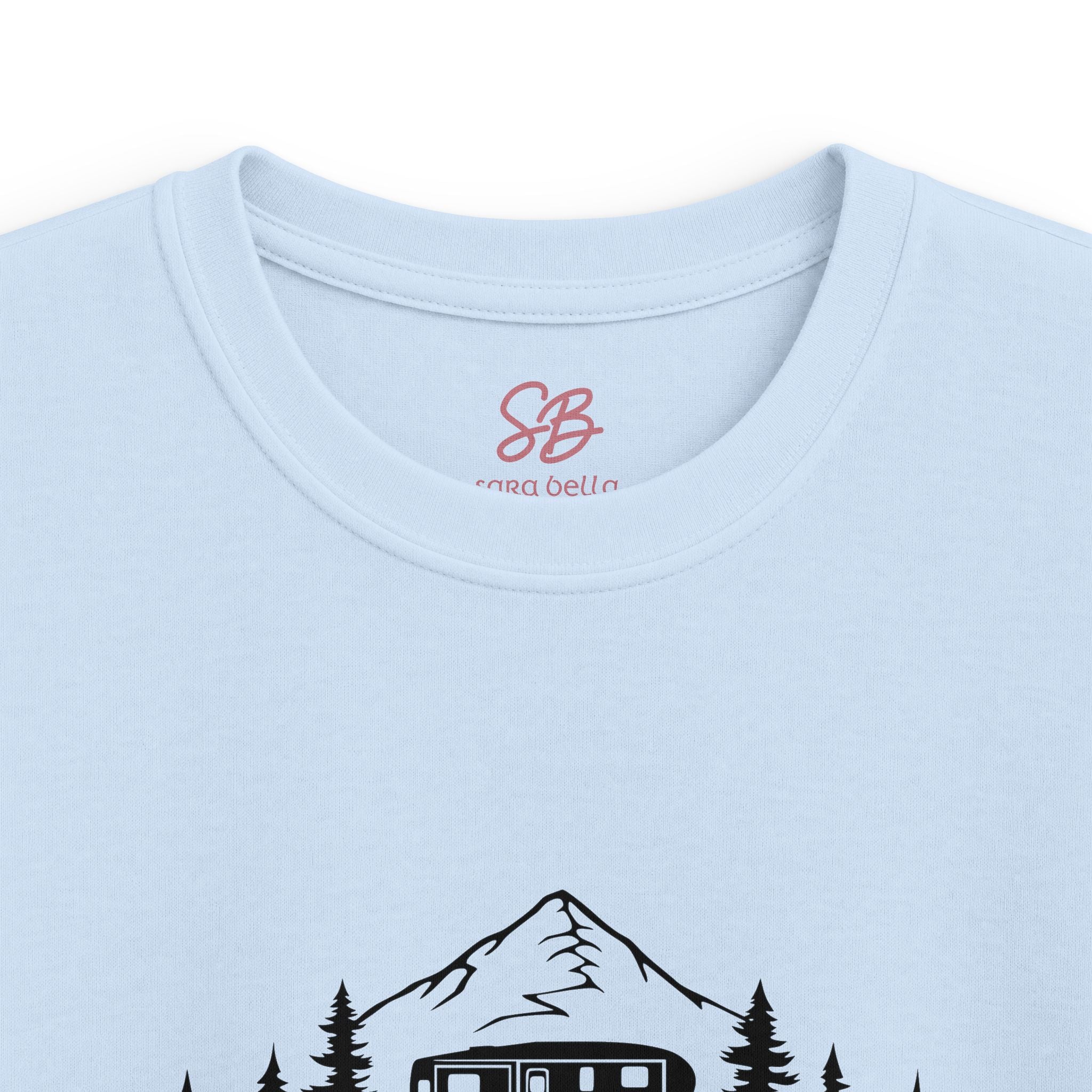 Live Love Camping in ASL (black ink) - Kid Shirt