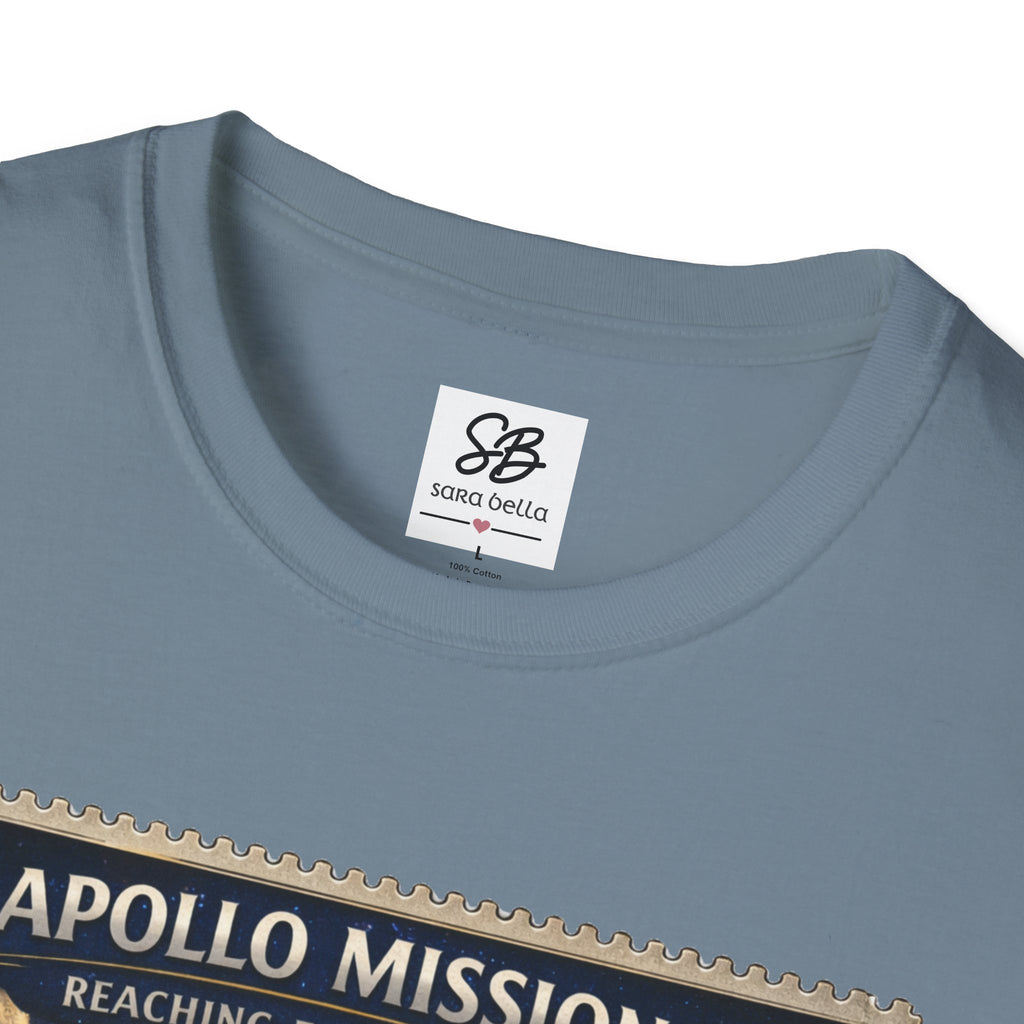 Apollo Missions  'Space Exploration' Vintage Stamp T-Shirt