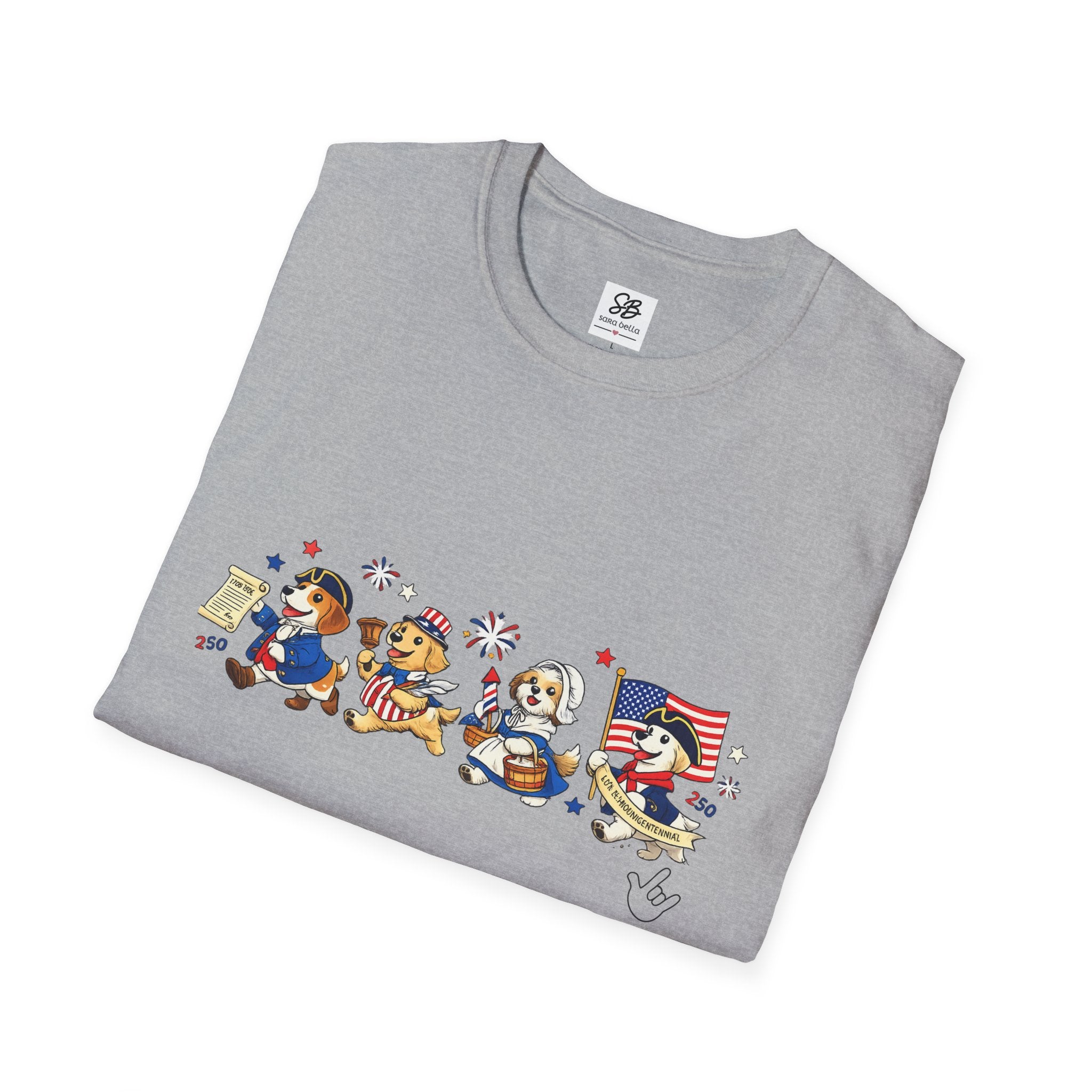 Patriotic Dogs Parade T-Shirt