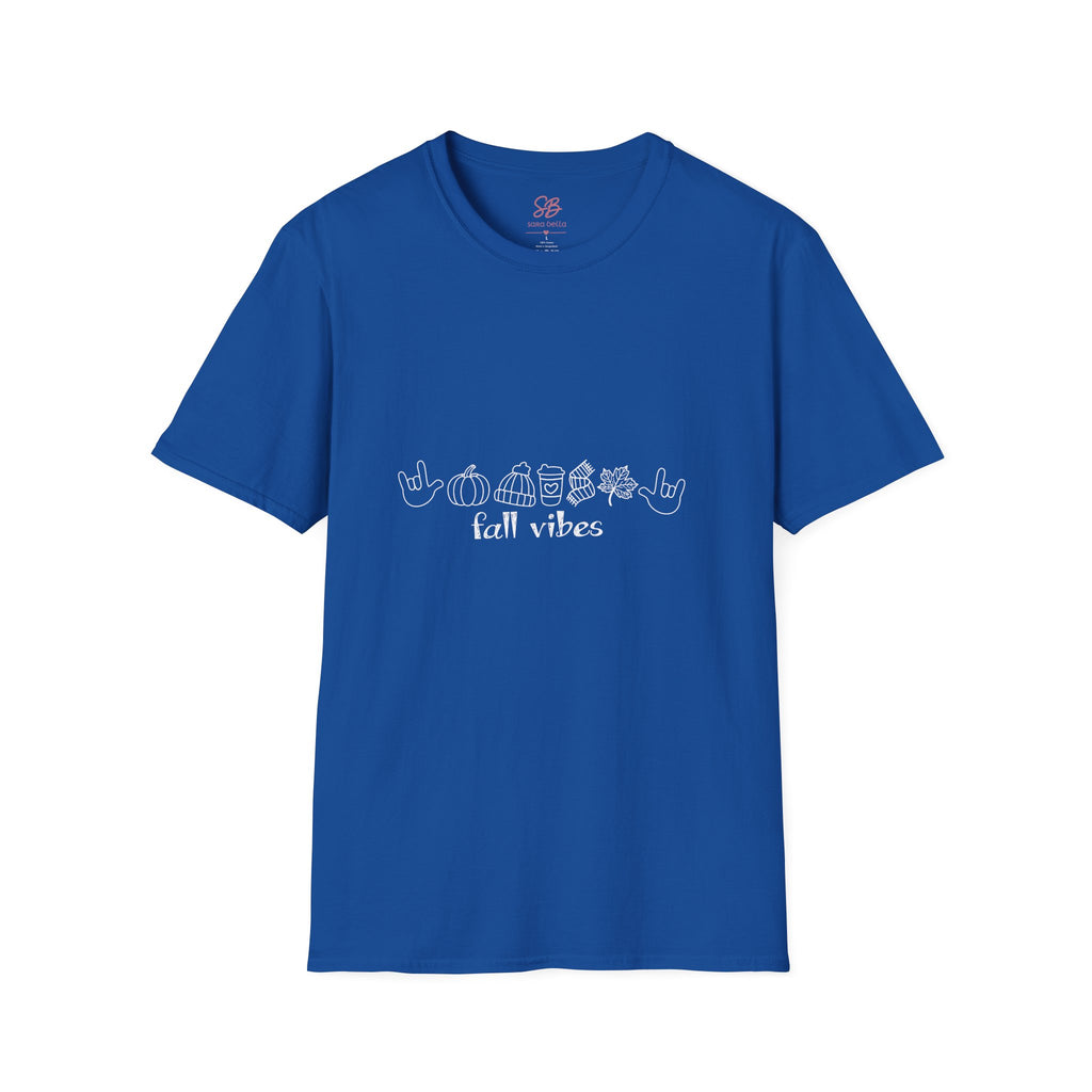 Fall Vibes with I Love you American Sign Language, ASL  - T-Shirt
