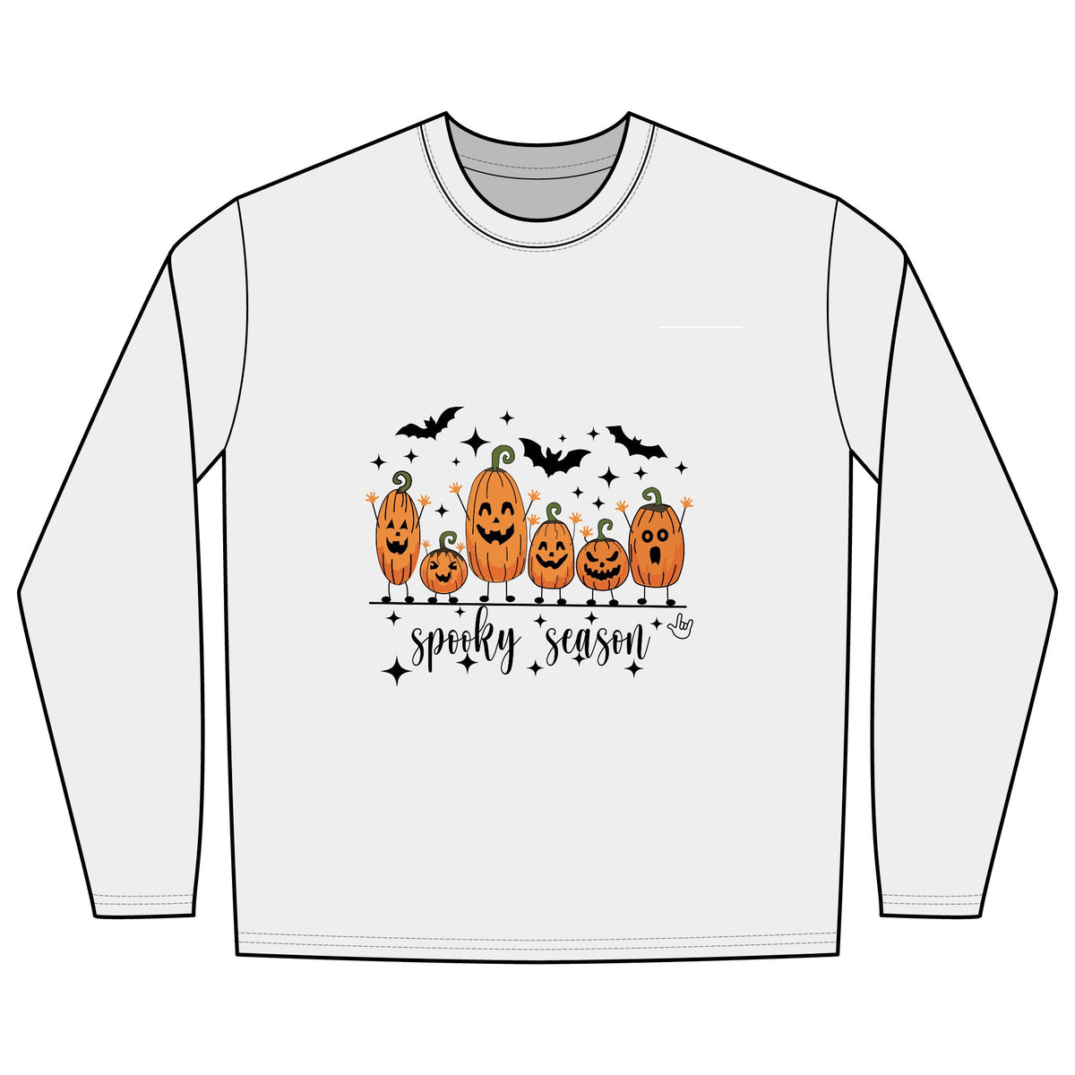 Halloween Pumpkins Spooky Season - Long Sleeve T-Shirt