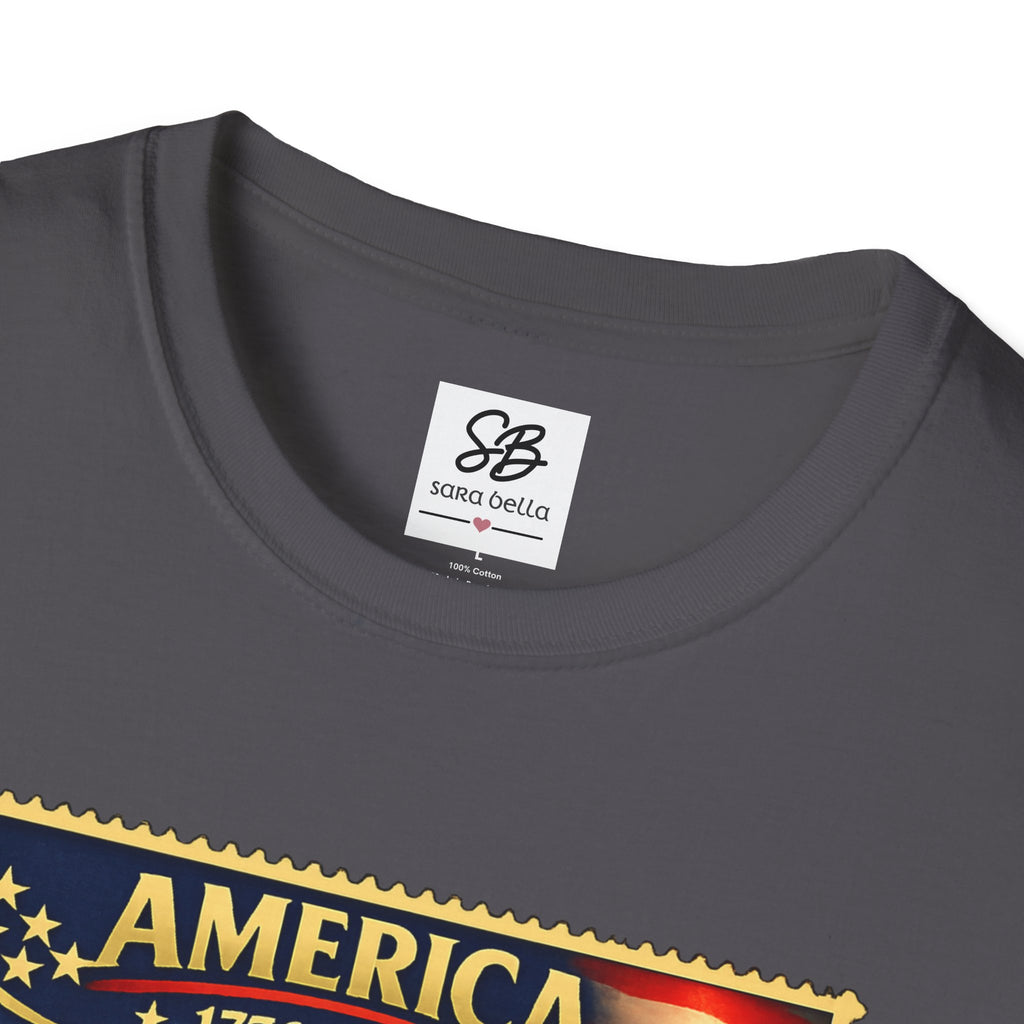 Patriotic America “Honoring Our Armed Forces”  Vintage Stamp T-Shirt