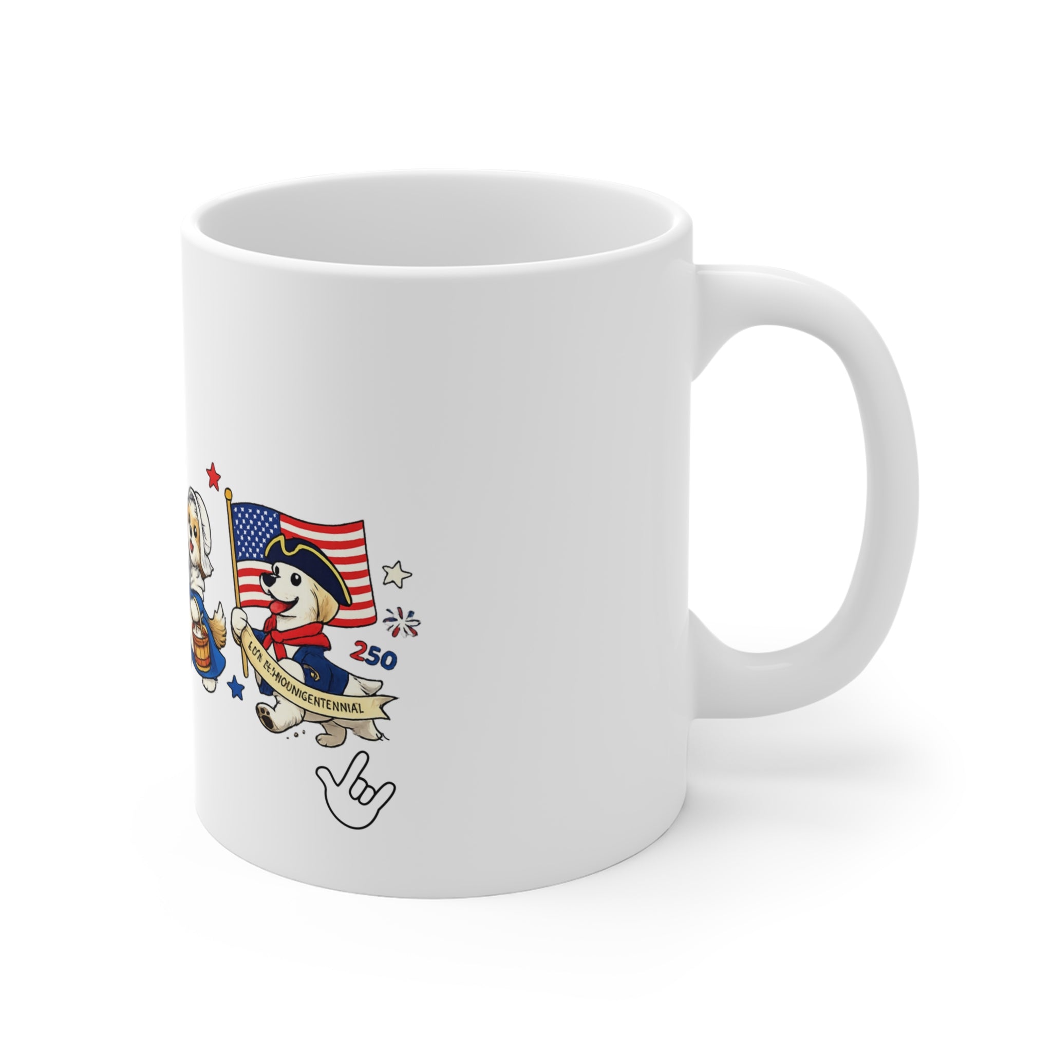 Patriotic Dogs ParadeCoffee Mug  11oz