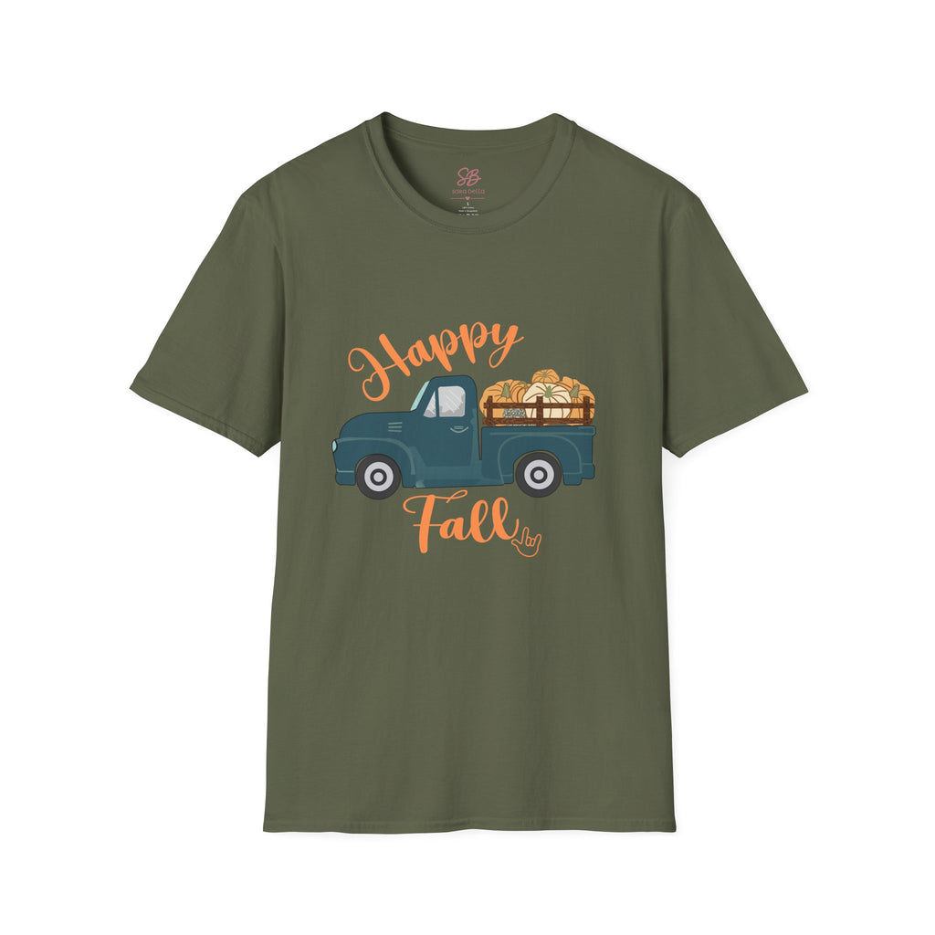 Happy Fall Vintage Truck  - T-Shirt