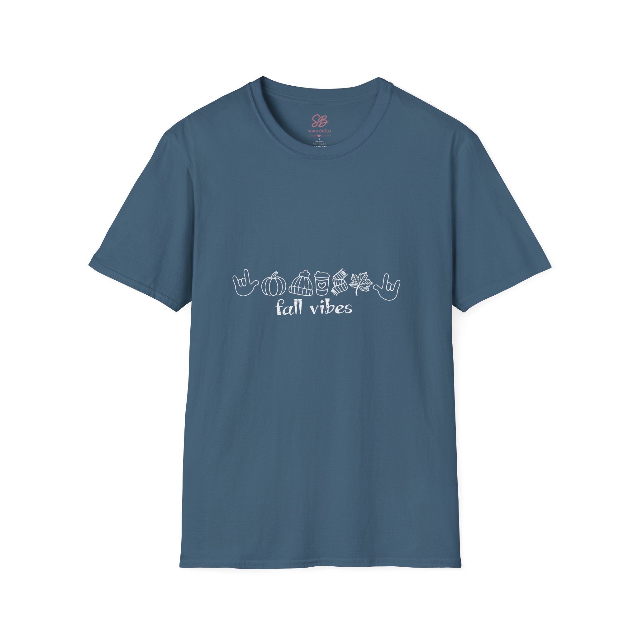 Fall Vibes with I Love you American Sign Language, ASL  - T-Shirt