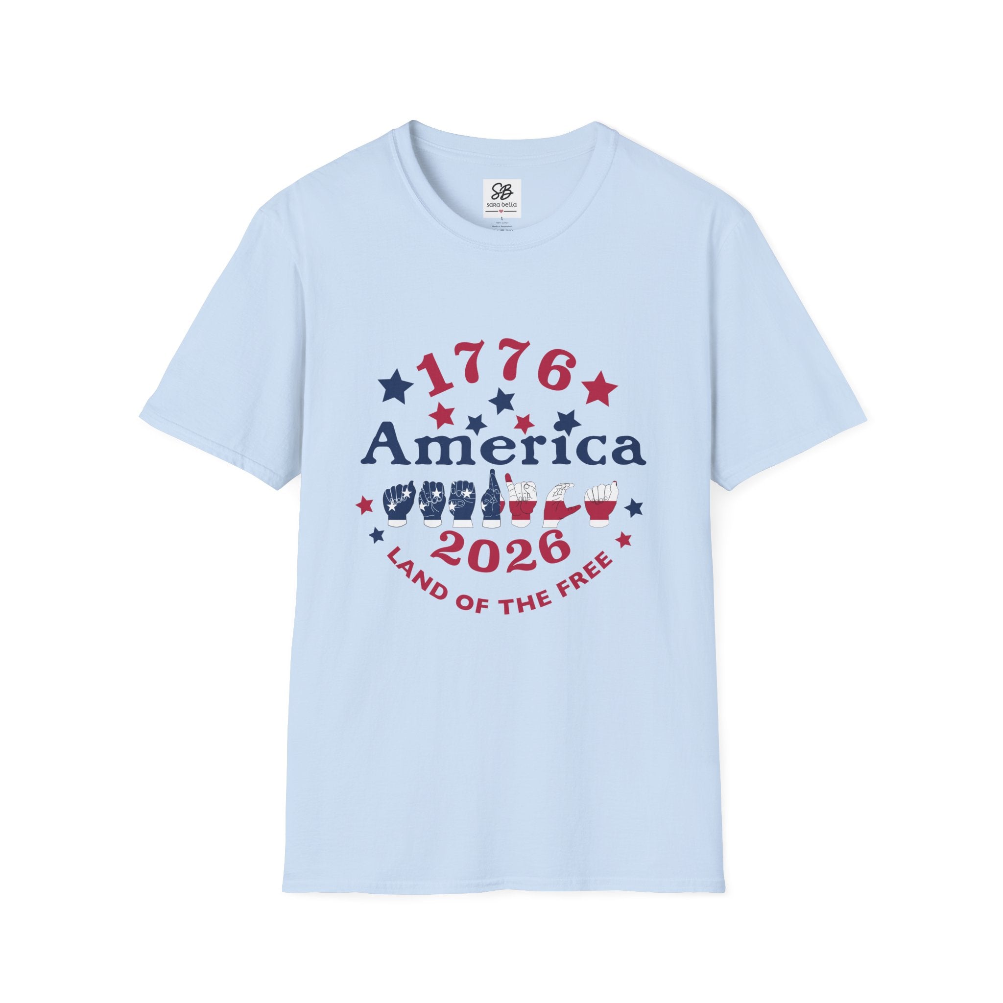 America in fingers-spelled ASL (America Sign Language) Shirt