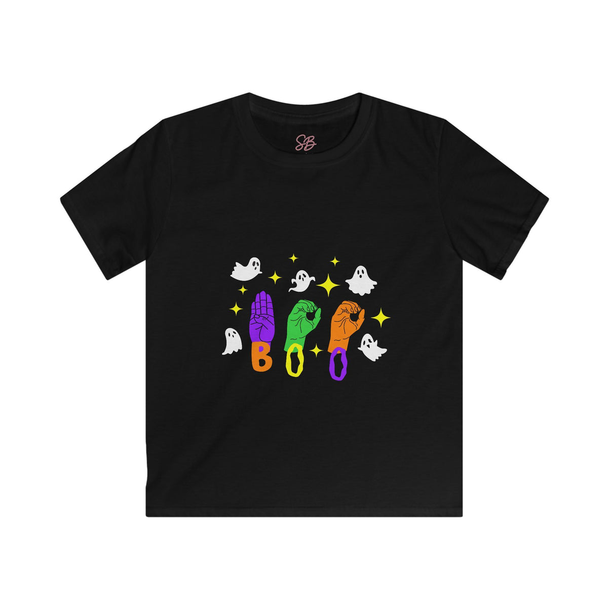 Ghosts "BOO" in ASL - Kid T-Shirt