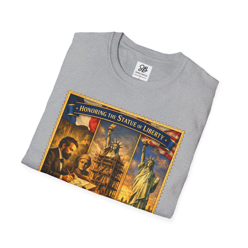 Statue of Liberty Tribute Vintage Stamp T-Shirt