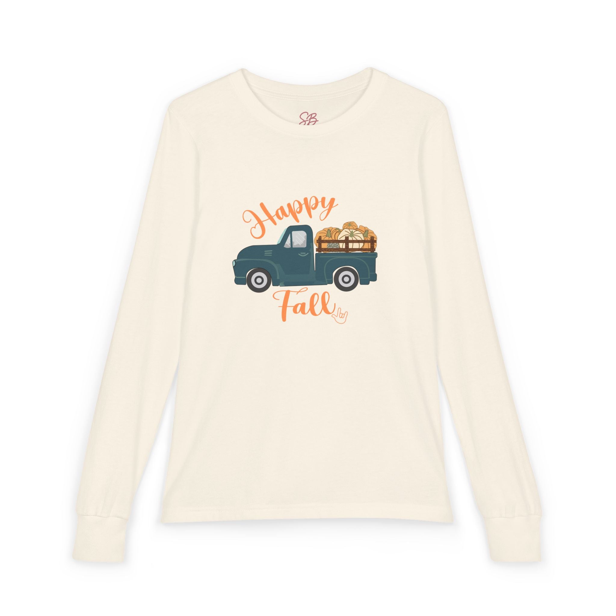 Happy Fall Vintage Truck - Kids Long Sleeve Shirt