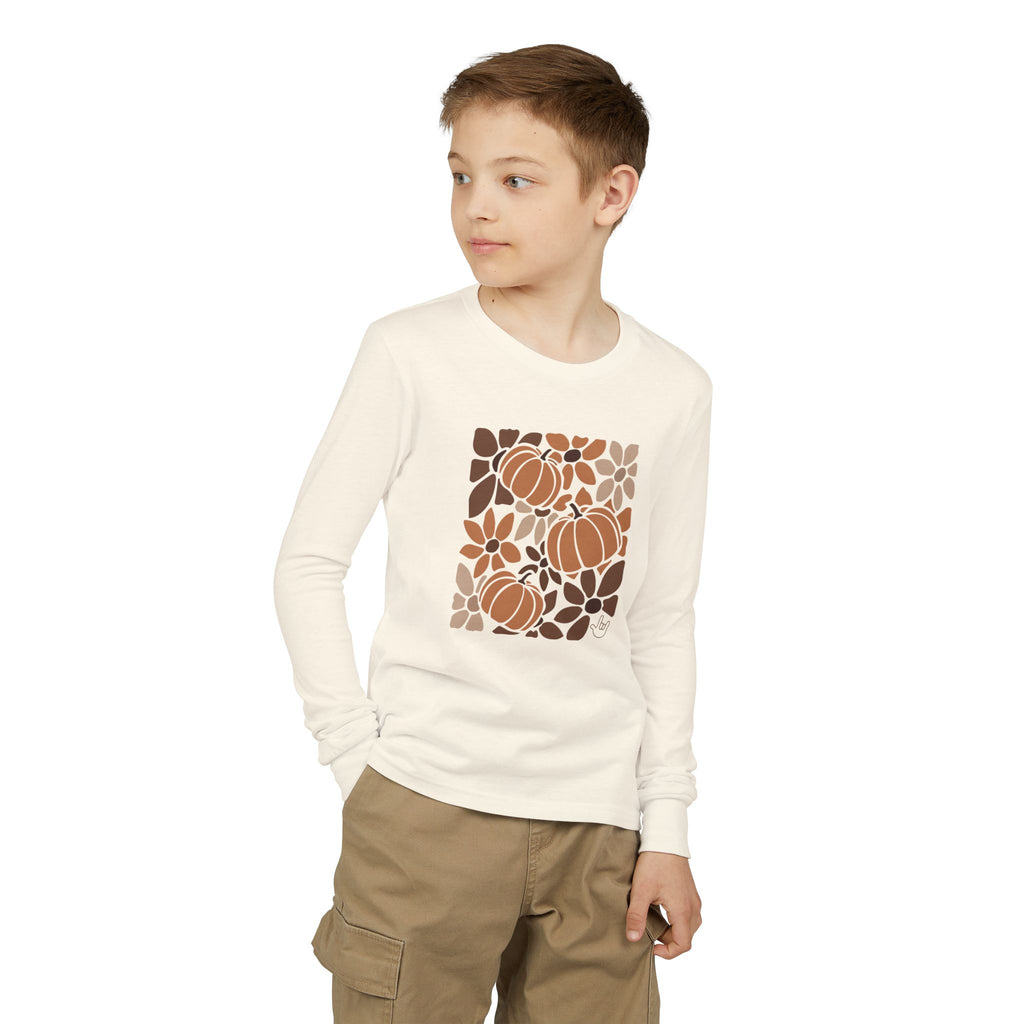 Leaves and Pumpkins Hobo - Kid Long Sleeve Shirt