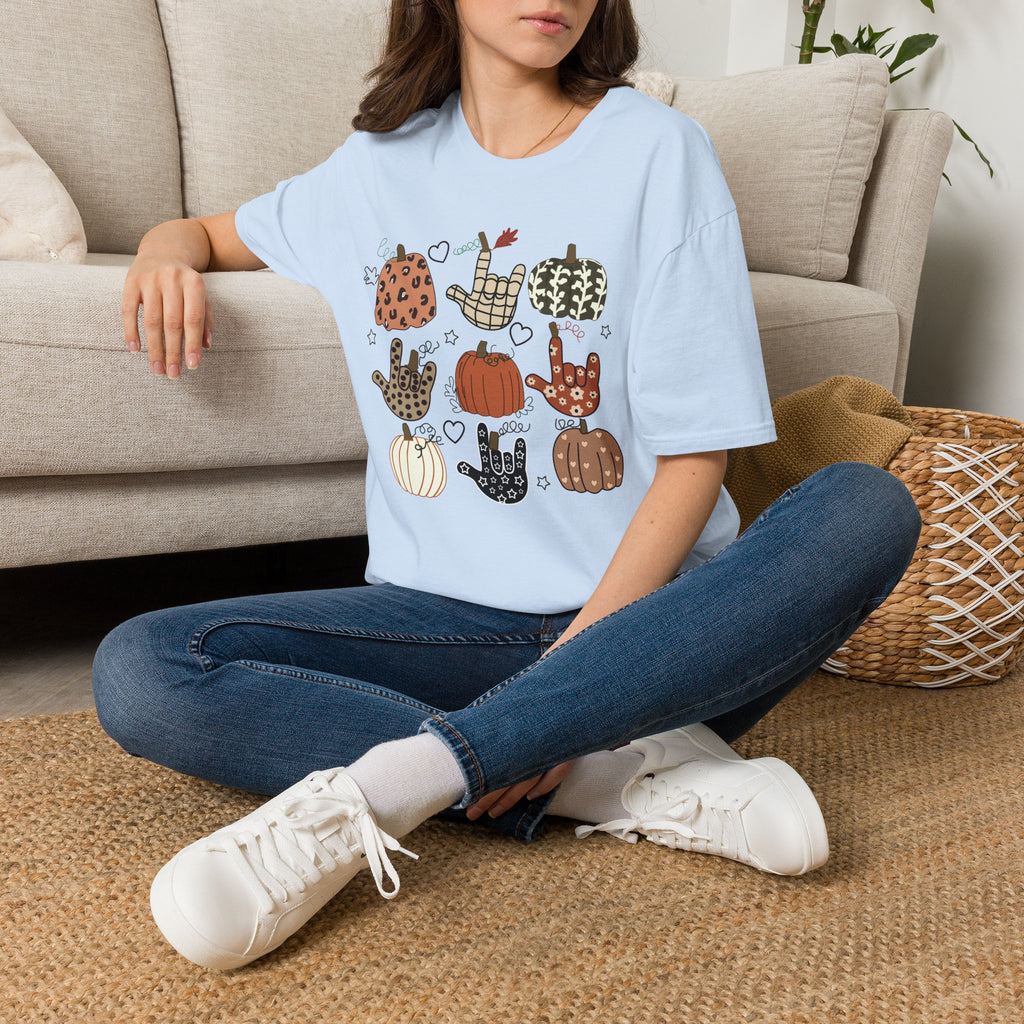 ASL Pumpkins Tic-Tac-Toe - T-Shirt