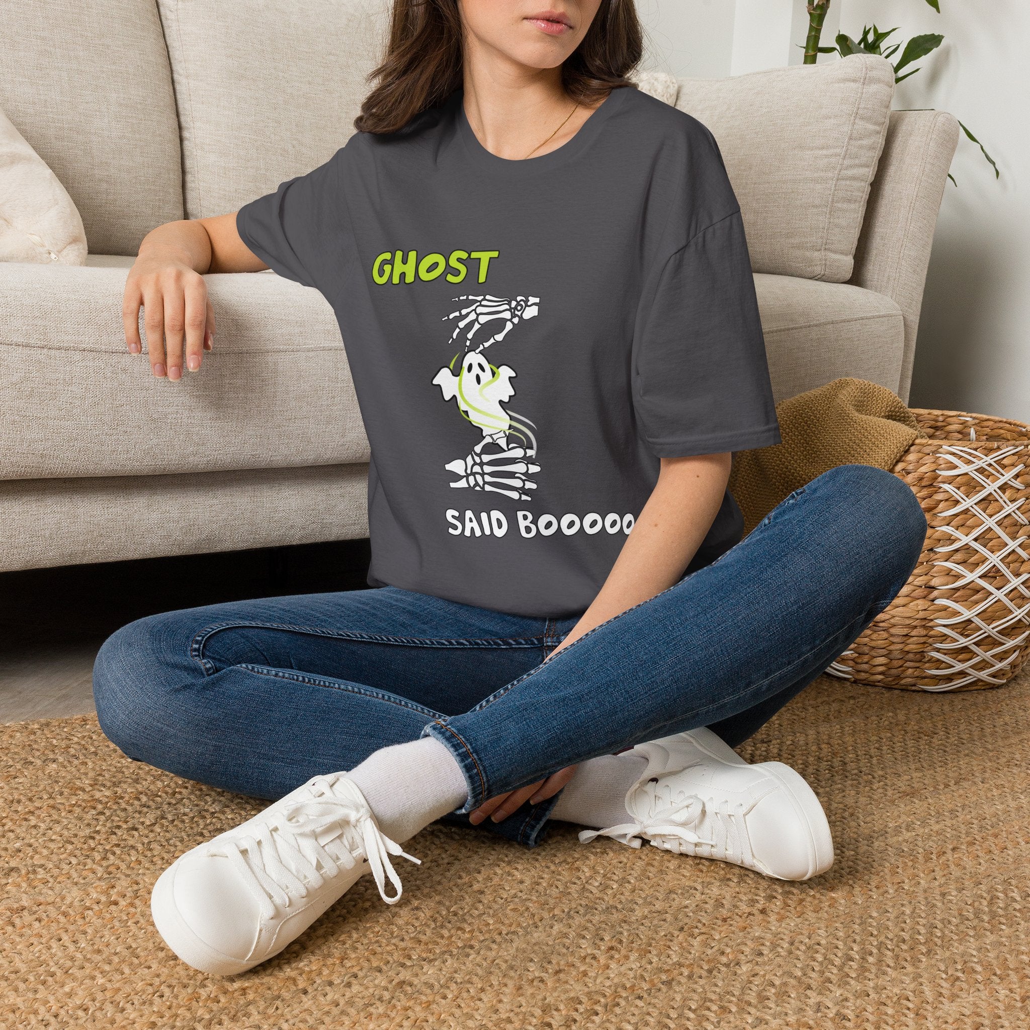 Ghost Said Boooooo in ASL -  T-Shirt