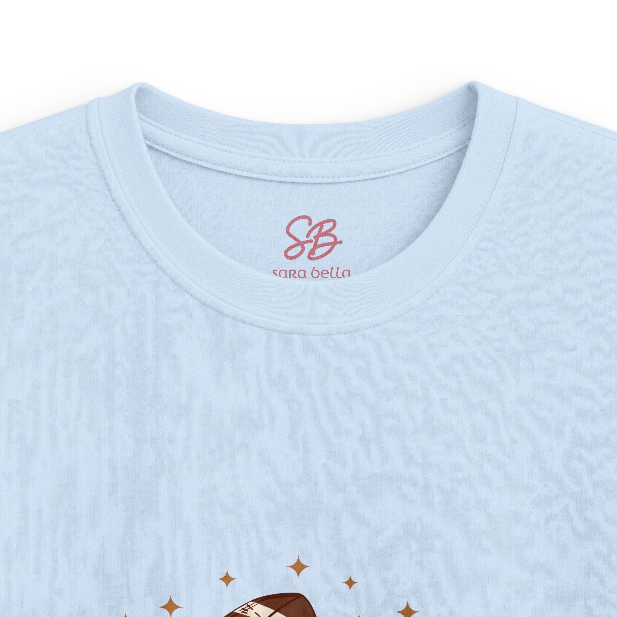 Autumn Football Pumpkin with I Love You American Sign Language, ASL - Kid T-Shirt