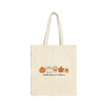 Halloween Vibes with Ghost saying "I Love You" in ASL -  Canvas Tote Bag
