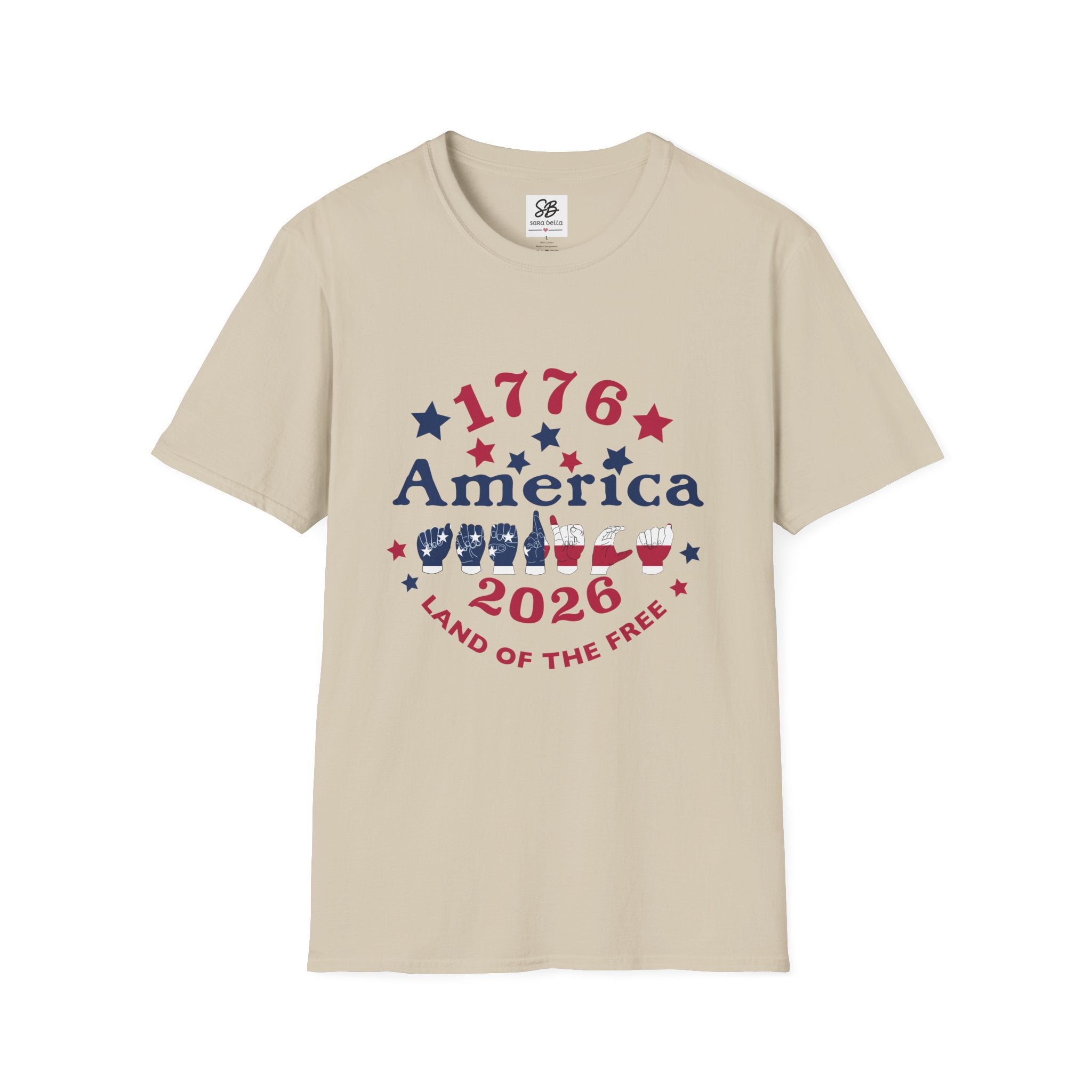 America in fingers-spelled ASL (America Sign Language) Shirt