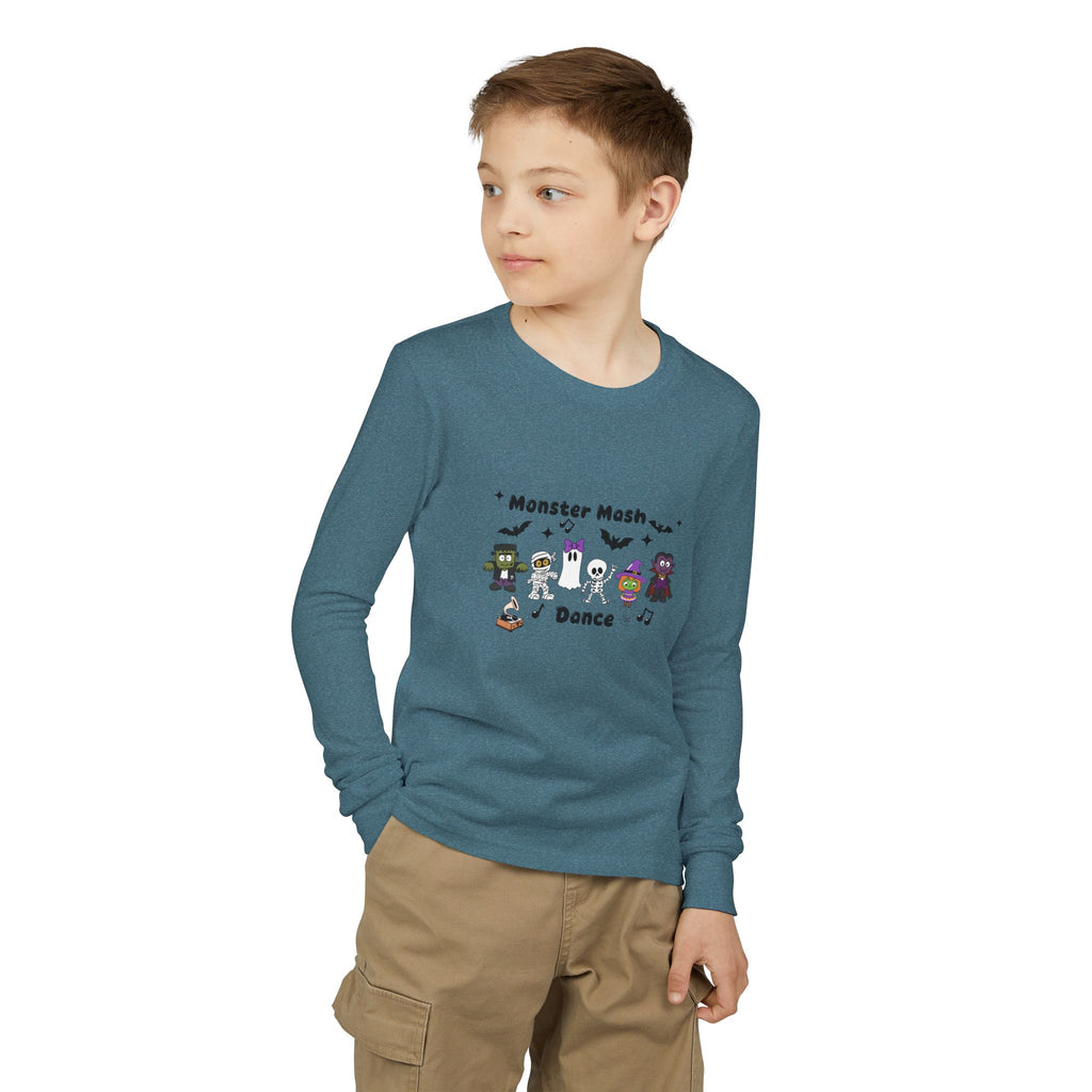 Monster Mash Dance of Halloween Character Crew - Kid Long Sleeve Shirt