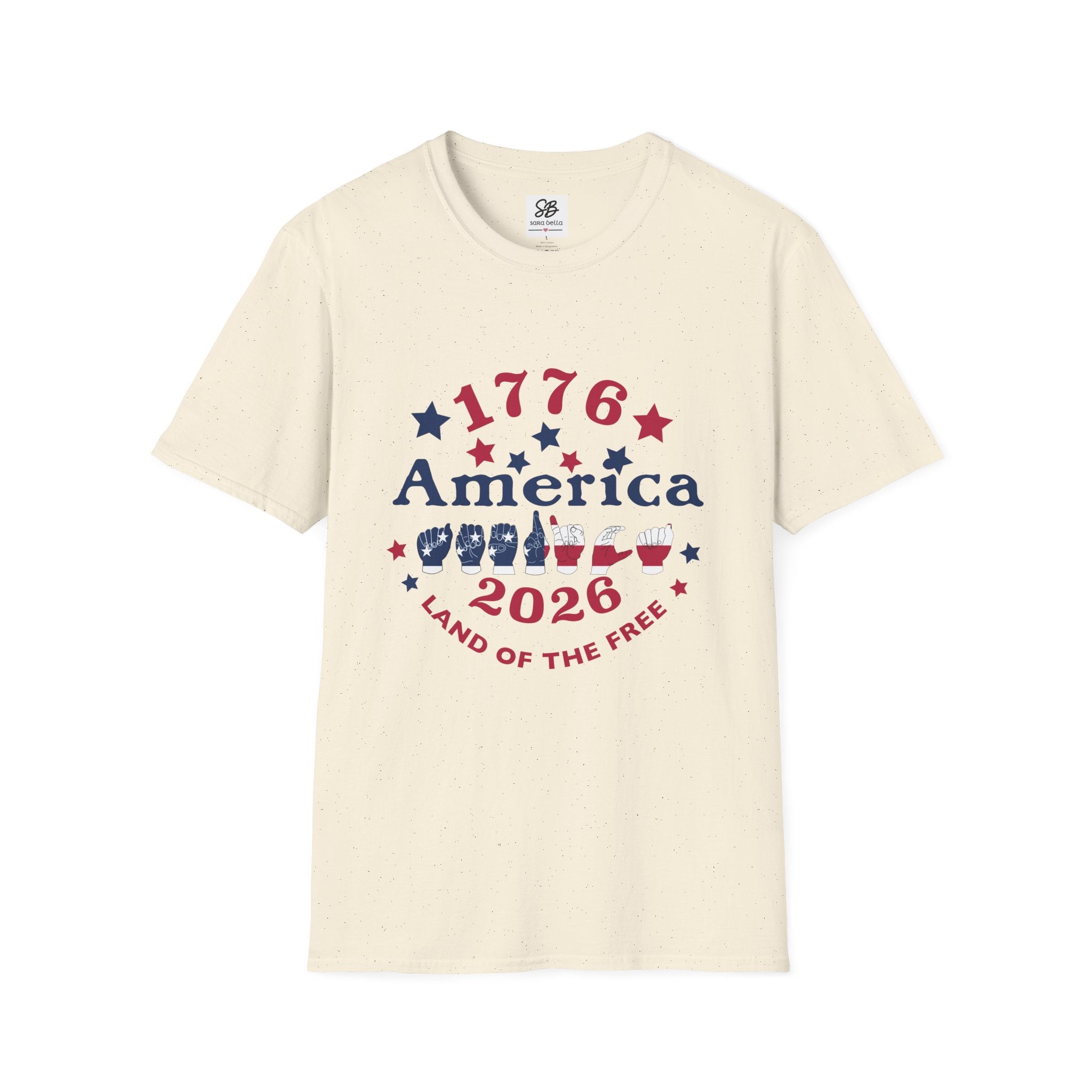 America in fingers-spelled ASL (America Sign Language) Shirt