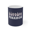 Freedom fingers-spelled ASL (American Sign Language) Mug  Coffee Cup