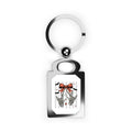 Spooky Skeleton Hands " I lLove You" ASL - Rectangle Photo Keychain