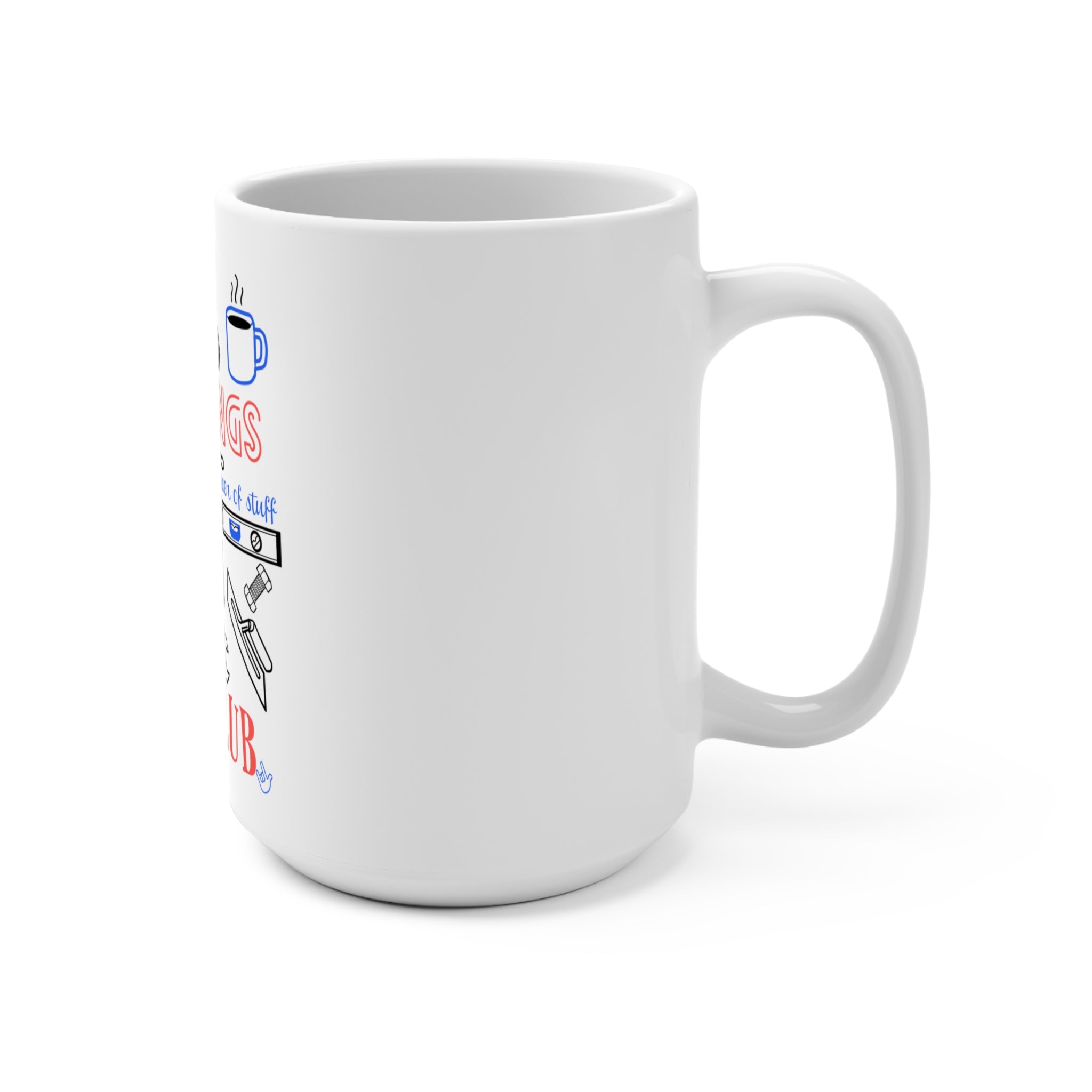 Fixer of Things Dad Club 15oz Coffee Mug  - BBQ Grill Master Gift