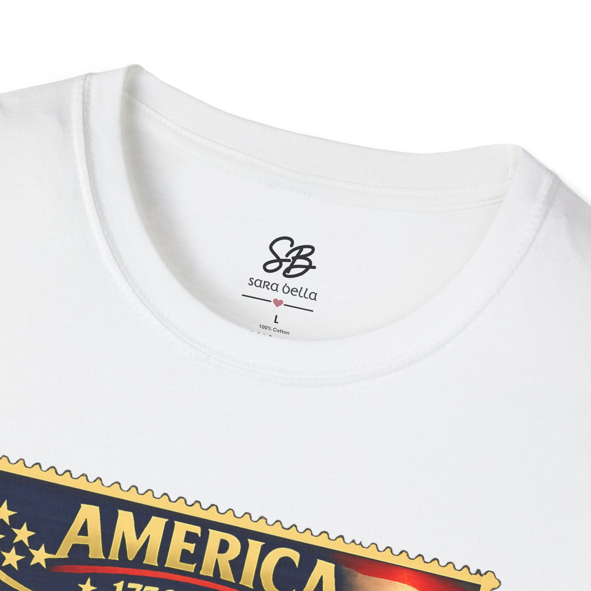 Patriotic America “Honoring Our Armed Forces”  Vintage Stamp T-Shirt