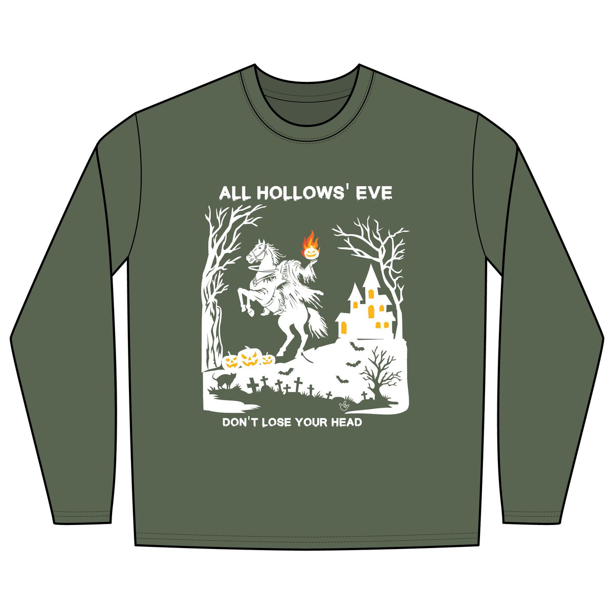 All Hollows' Eve Headless Horseman  - Long Sleeve Shirt