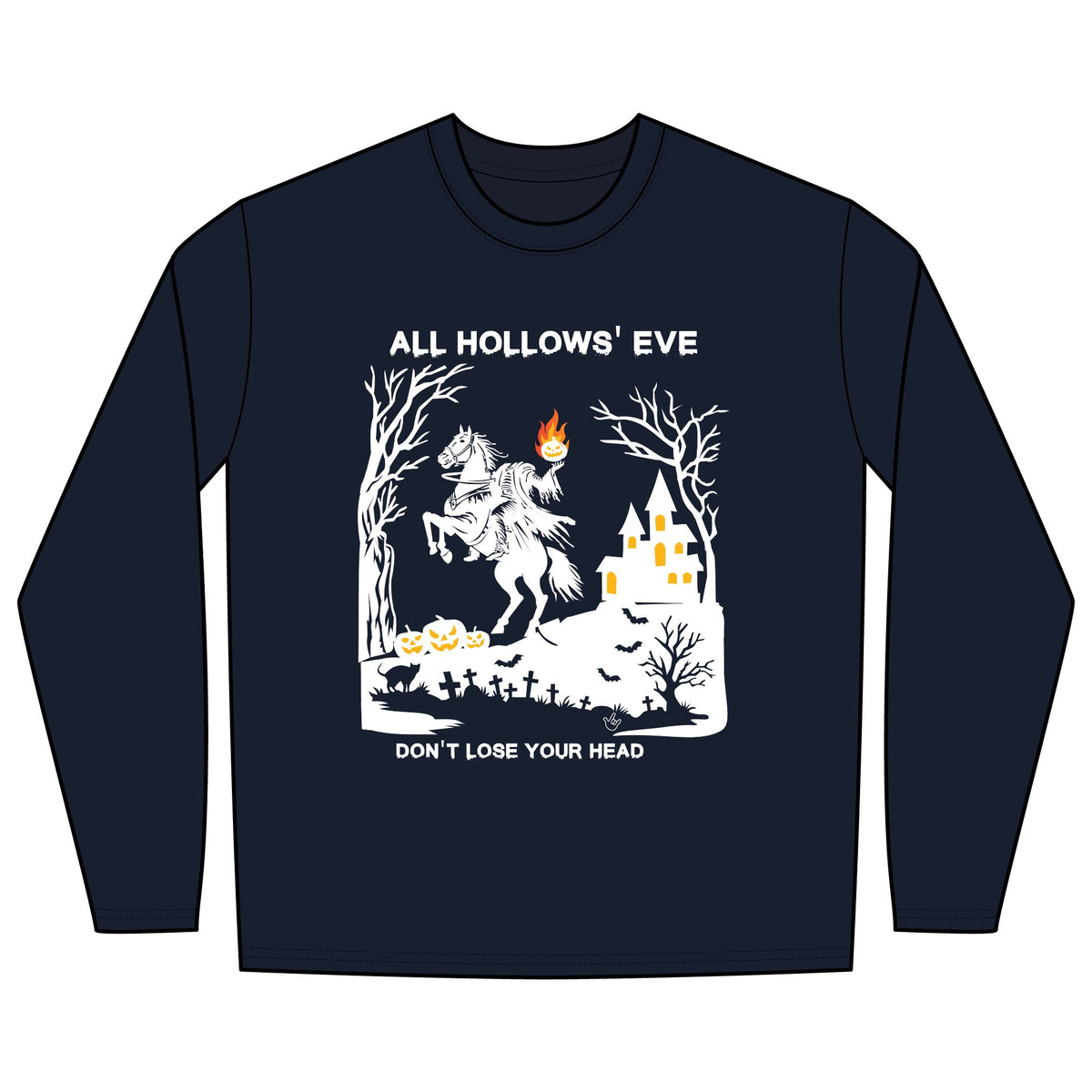 All Hollows' Eve Headless Horseman  - Long Sleeve Shirt