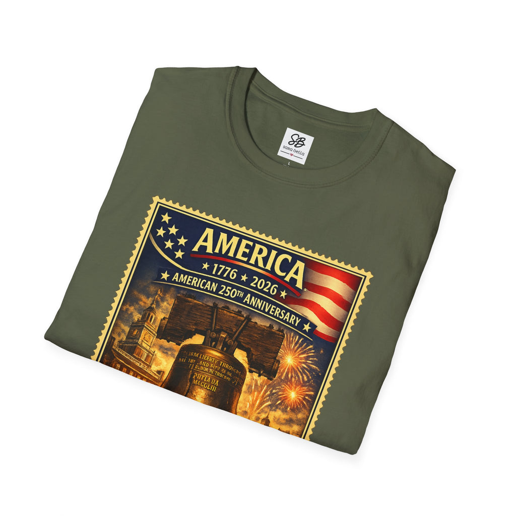 Liberty Bell Vintage Stamp T-Shirt