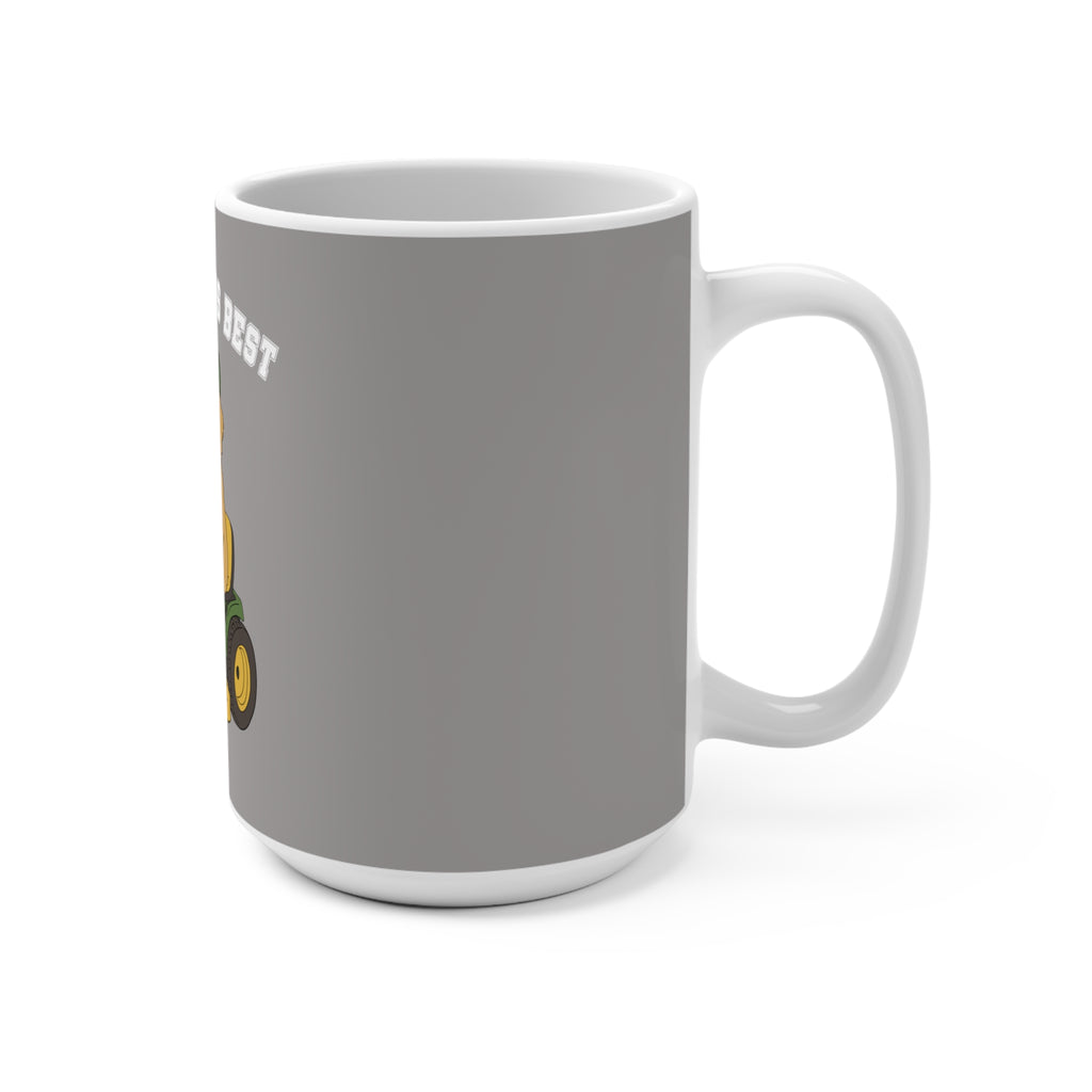 Uncle Mows Best with Golden Retriever -  15oz Mug