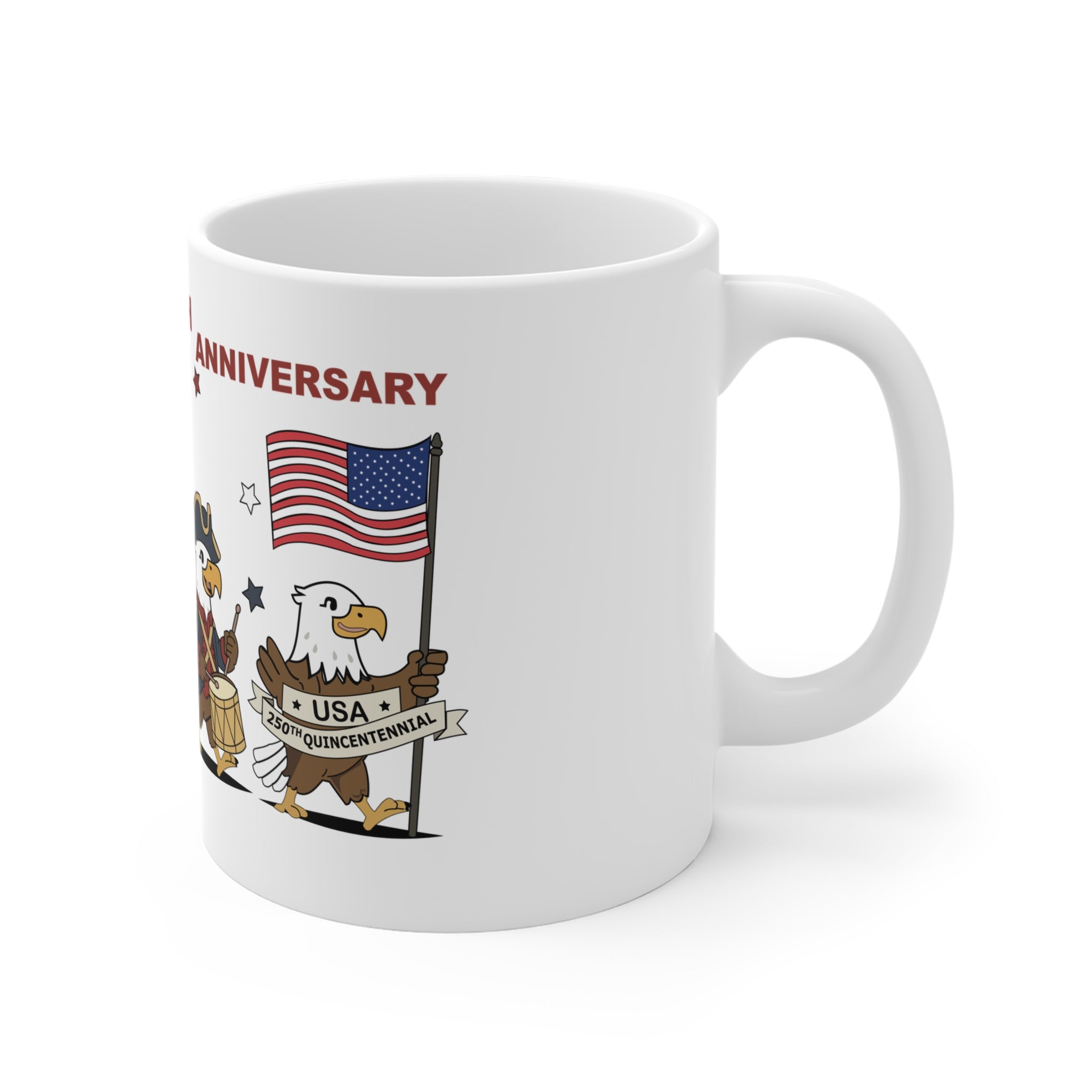 Patriotic Eagles Parade Coffee Mug – 11oz