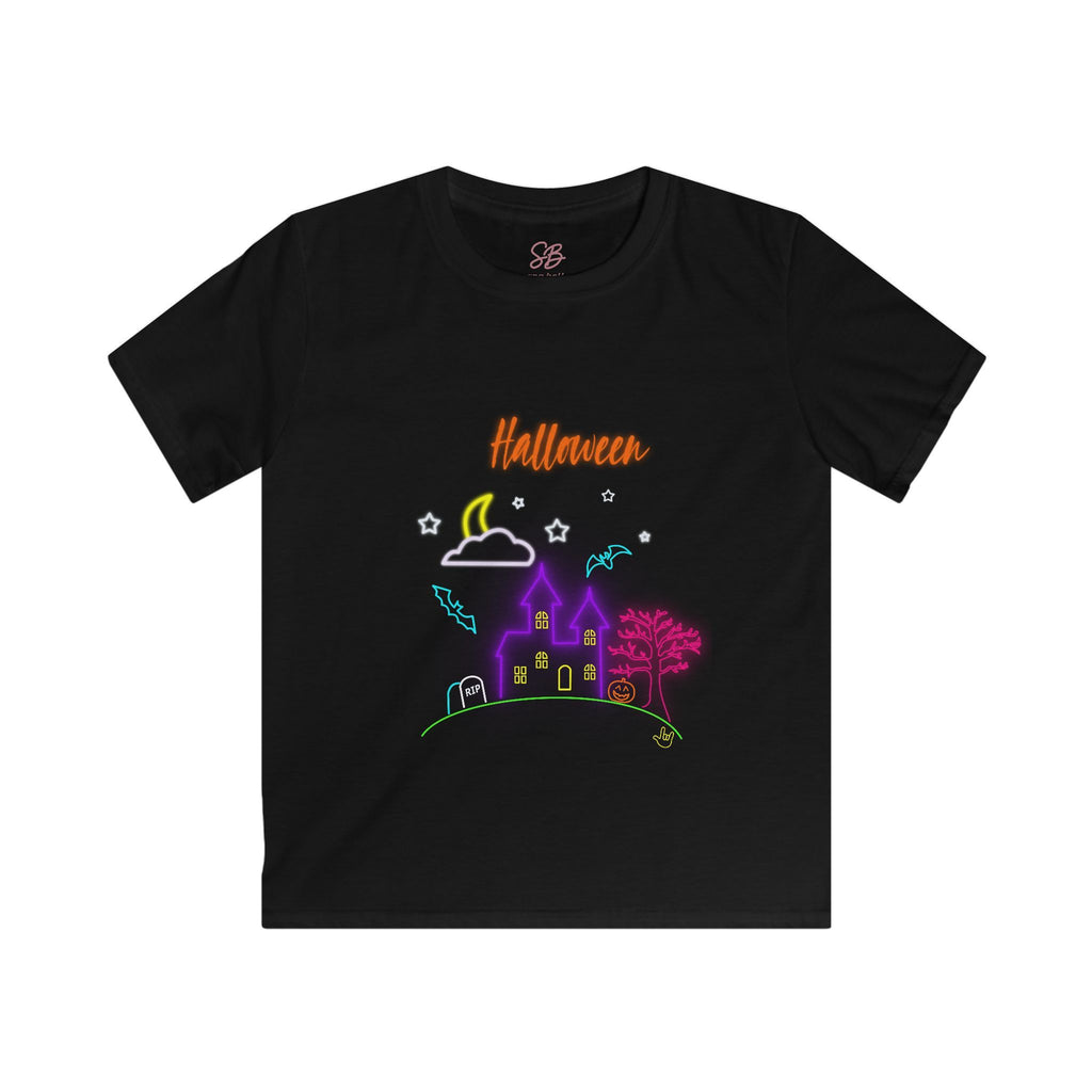 NeonHalloween Haunted House - Kid T-Shirt