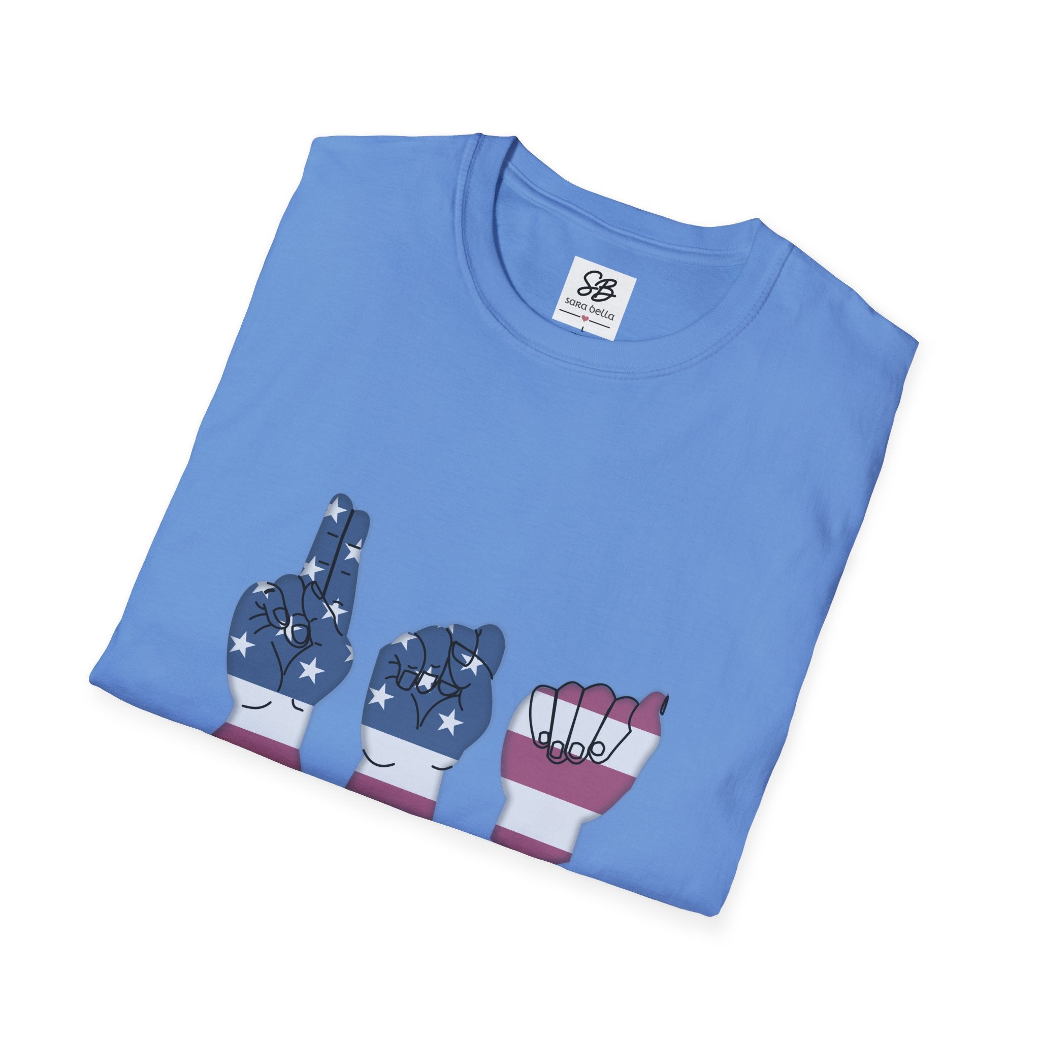 USA  fingers-spelled ASL (American Sign Language)  Shirt