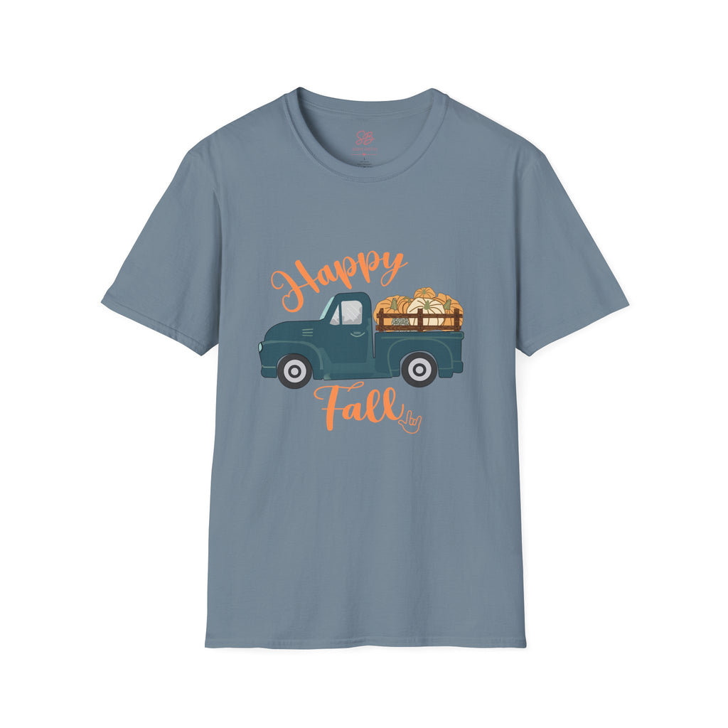 Happy Fall Vintage Truck  - T-Shirt