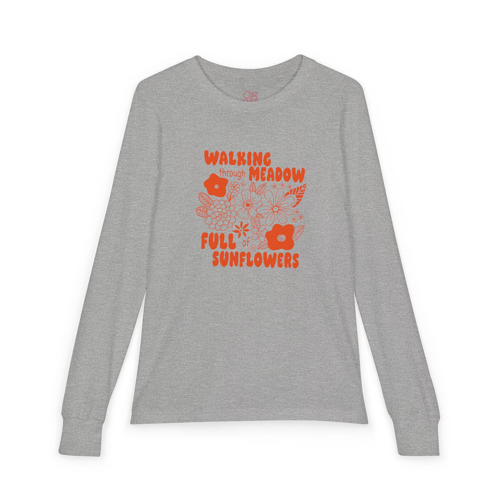 Walking Meadow Full Sunflowers - Kid Long Sleeve Shirt