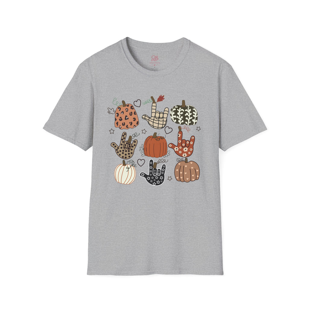 ASL Pumpkins Tic-Tac-Toe - T-Shirt