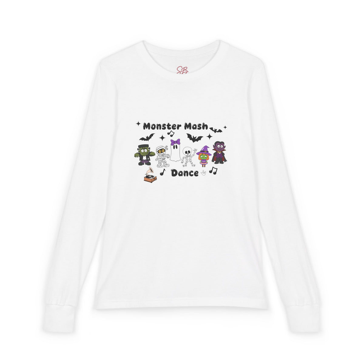 Monster Mash Dance of Halloween Character Crew - Kid Long Sleeve Shirt
