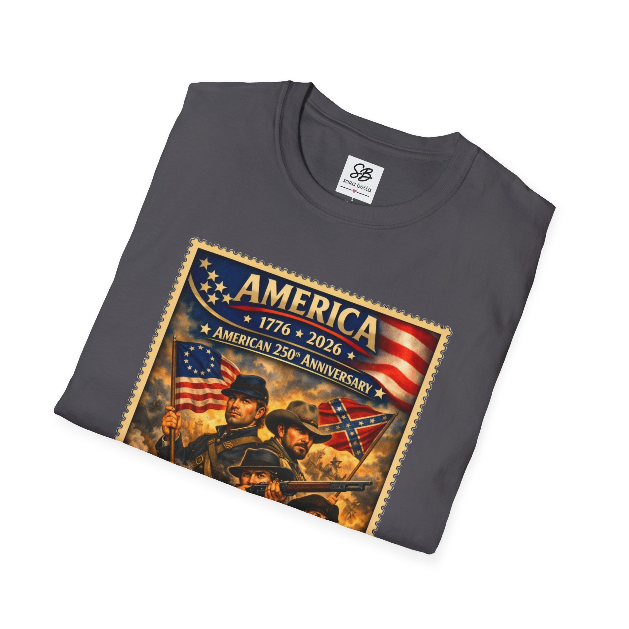 Civil War America Vintage Stamp T-Shirt