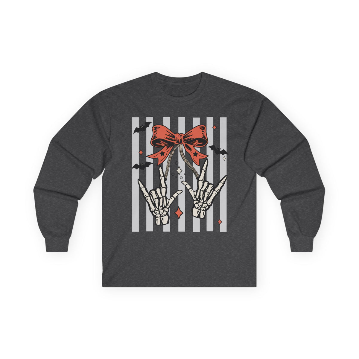 Spooky Skeleton Hands "I Love You" ASL - Long Sleeve Shirts