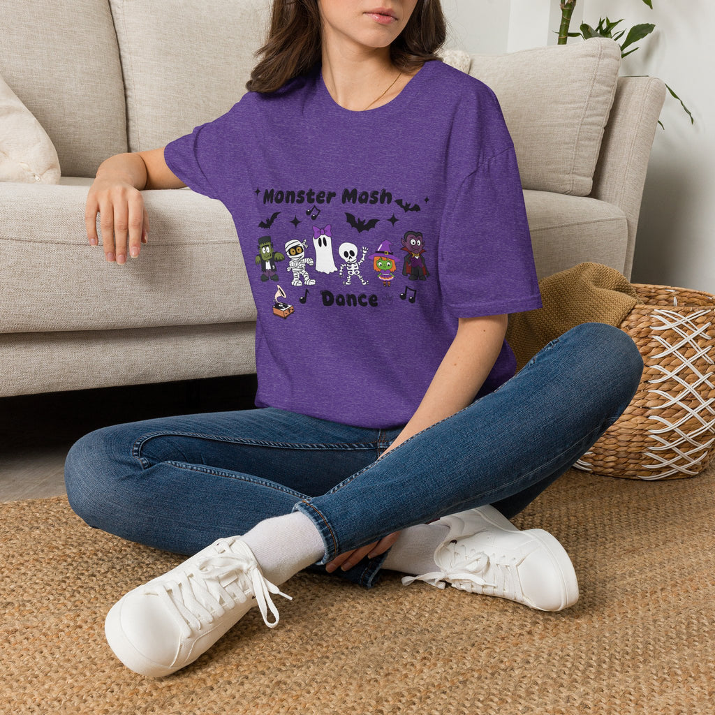 Monster Mash Dance of Halloween Characters Crews -  T-Shirt