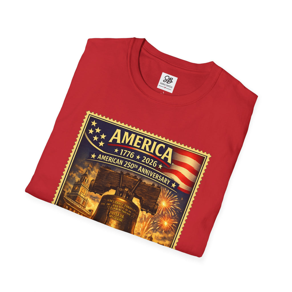 Liberty Bell Vintage Stamp T-Shirt