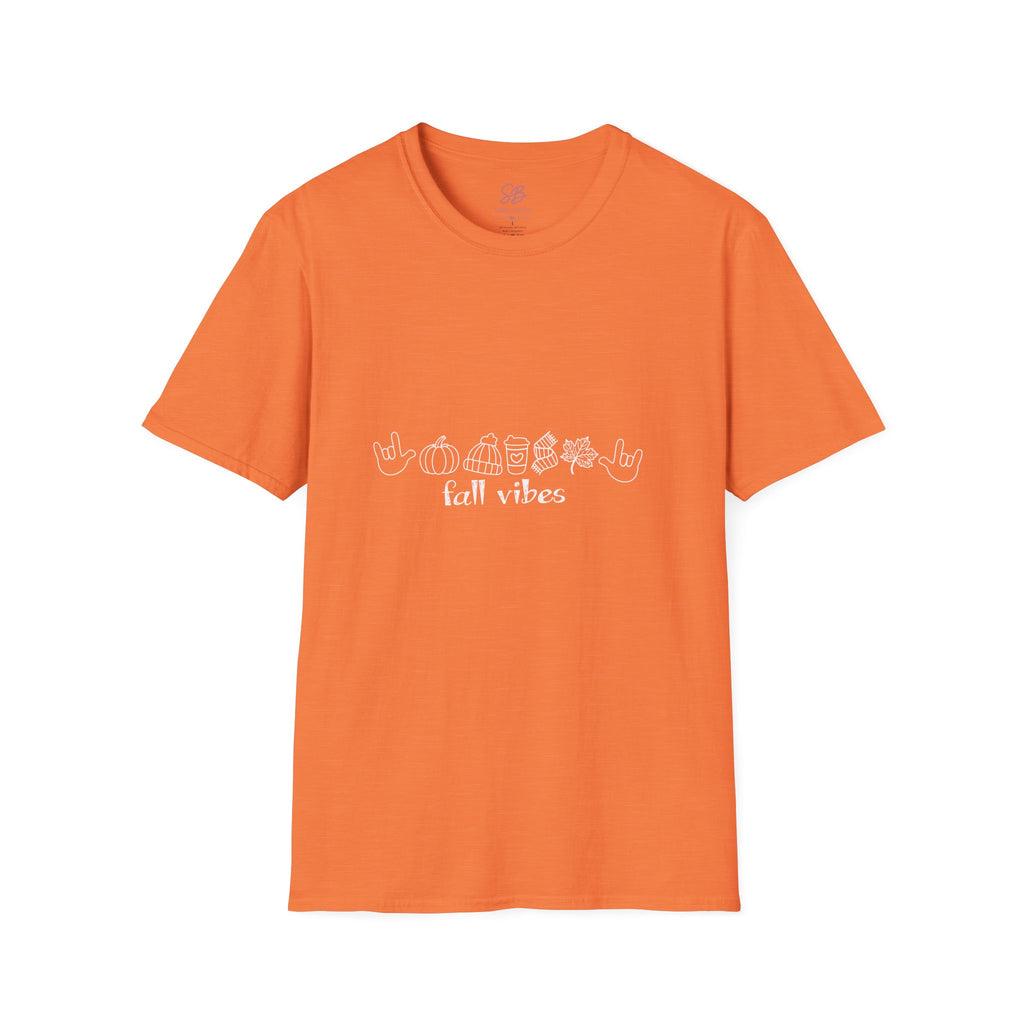 Fall Vibes with I Love you American Sign Language, ASL  - T-Shirt