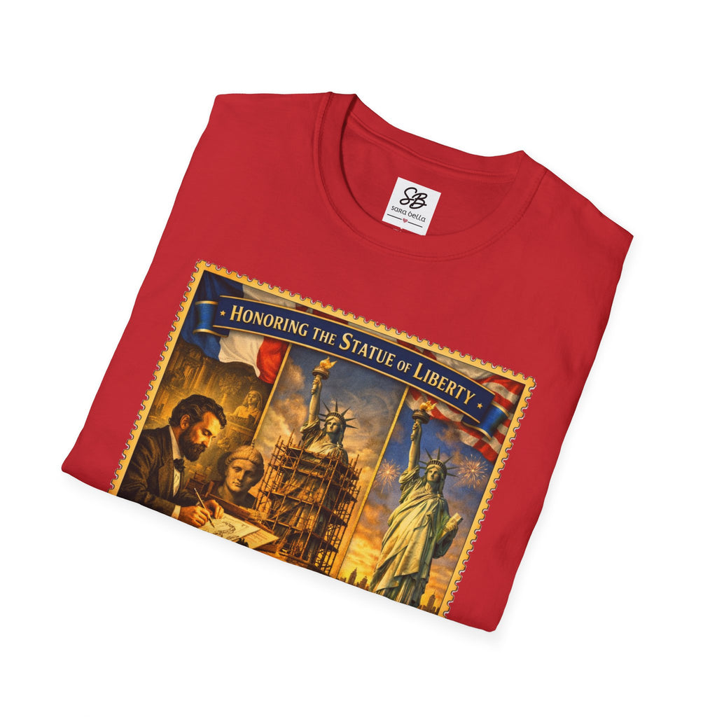 Statue of Liberty Tribute Vintage Stamp T-Shirt